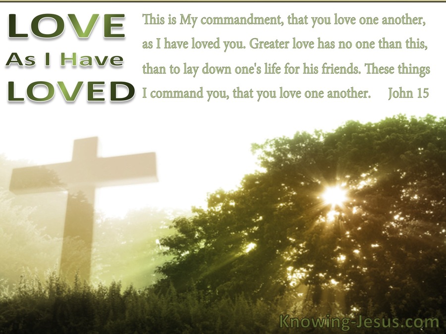 John 15:13 Love As I Have Loved (green)